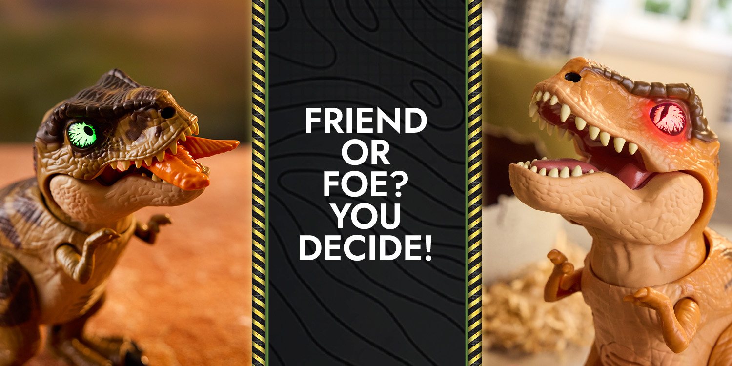 Primal Hatch T-Rex reacting to its clicker — friend or foe